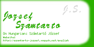 jozsef szamtarto business card