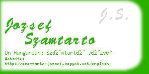 jozsef szamtarto business card